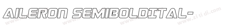 Aileron SemiBoldItal字体转换